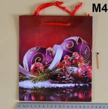 Dárková taška vánoční vel. M - 18 x 21 x 8,5 cm
