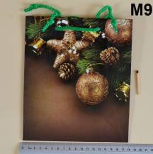 Dárková taška vánoční vel. M - 18 x 21 x 8,5 cm