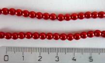 Perly (kuličky) metalické červené 50 ks odstín mk12985