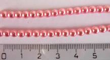 Perly (kuličky) metalické světle růžové 50 ks odstín mk12755