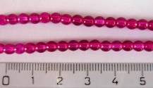 Perly (kuličky) tmavě růžové 50 ks odstín pk67734