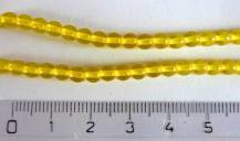 Perly (kuličky) žluté 50 ks odstín pk67819
