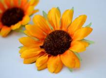 Umělý květ - Slunečnice prům. 9 cm - 1 ks