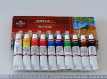 Akrylové barvy Koh-i-noor 10 x 16 ml