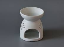 Aromalampa z keramiky - BÍLÁ