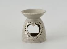 Aromalampa z porcelánu - Se srdcem