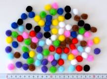 Bambulky 1,5 cm - mix barev bal. 100 ks
