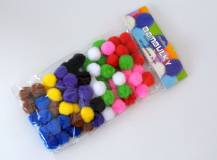 Bambulky 2,5 cm - mix barev bal. 100 ks