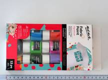 Barvy na textil Mont Marte 12 x 20 ml