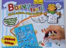 Barvy na textil se šablonami