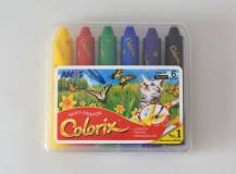 COLORIX KRAJONY - rozmývatelné barvy 6 ks