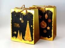 Dárková taška - MERRY CHRISTMAS 23 x 18 x 10 cm