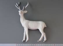 Dekorační figurka - Bílý jelen 22 cm