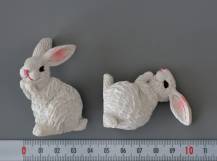 Dekorační figurka - Bílý králíček