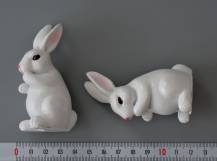 Dekorační figurka - Bílý zajíček