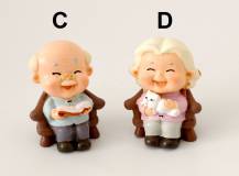 Dekorační figurka - Dědeček a Babička