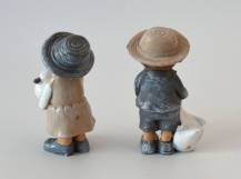 Dekorační figurka - Děti s housátky