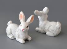 Dekorační figurka - Králíček bílý