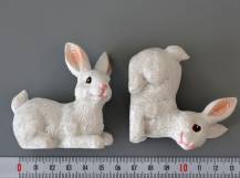 Dekorační figurka - Králíček bílý