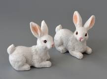 Dekorační figurka - Králíček bílý