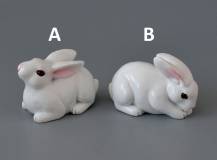 Dekorační figurka - Zajíček bílý