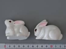 Dekorační figurka - Zajíček bílý