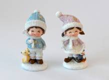 Dekorační figurka - Zimní děti