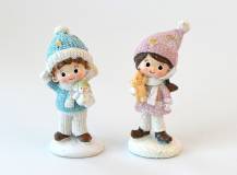 Dekorační figurka - Zimní dětičky