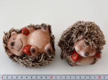 Dekorační keramická figurka - Chlupatý ježek