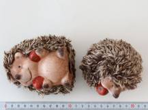 Dekorační keramická figurka - Chlupatý ježek