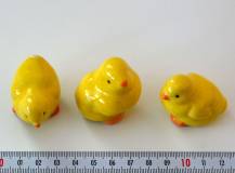 Dekorační keramické figurky - Kuřátka žlutá