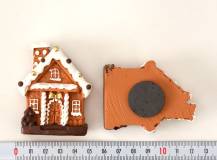 Dekorační malované magnety - Domeček