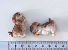 Dekorační mini figurka - Hnědý zajíček