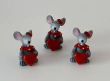 Dekorační mini figurka - Myška