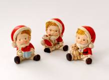 Dekorační mini figurka - Santovy děti