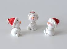 Dekorační mini figurka - Sněhuláček 2