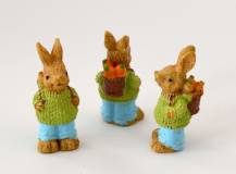 Dekorační mini figurka - Velikonoční zajíček 2