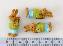 Dekorační mini figurka - Velikonoční zajíček 2