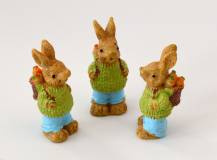 Dekorační mini figurka - Velikonoční zajíček 2