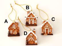 Dekorační závěsná figurka - Malovaný domeček