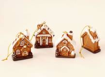 Dekorační závěsná figurka - Malovaný domeček