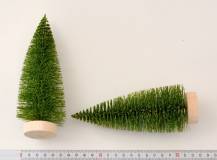 Drátěný stromeček s glitry 16 cm - ZELENÝ