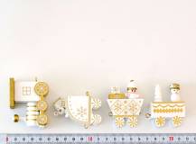 Dřevěná dekorace - Bílý vláček