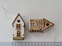 Dřevěná dekorace - Domeček 1 ks