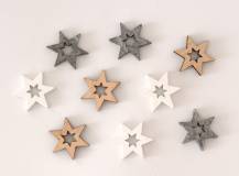 Dřevěná dekorace - Hvězdička 3 cm