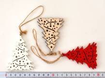 Dřevěná dekorace - Stromeček k zavěšení