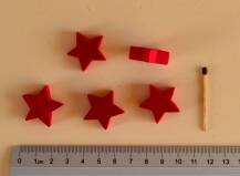 Dřevěné hvězdičky prům. 2,5 cm