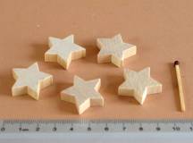 Dřevěné hvězdičky prům. 2,5 cm