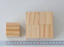 Dřevěná kostka 4 x 4 cm