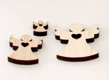 Dřevěné dekorace - ANDĚL PŘÍRODNÍ